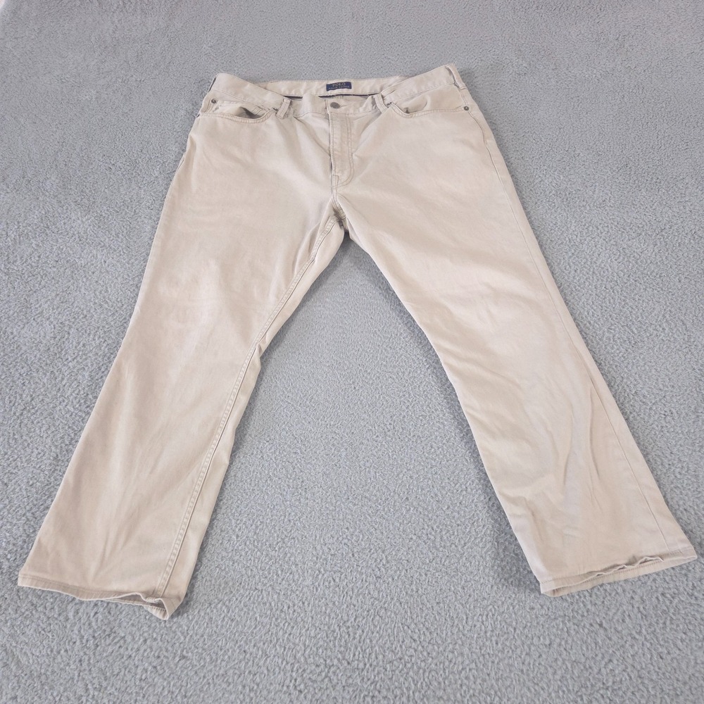 Polo Ralph Lauren Jeans Mens 40x29 Beige Varick Slim Straight Twill Pants Preppy
